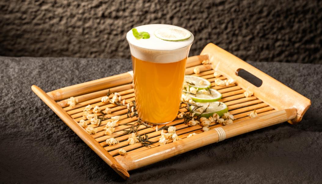 火鍋春季甜品，加盟店新品，抹茶奶豆腐！